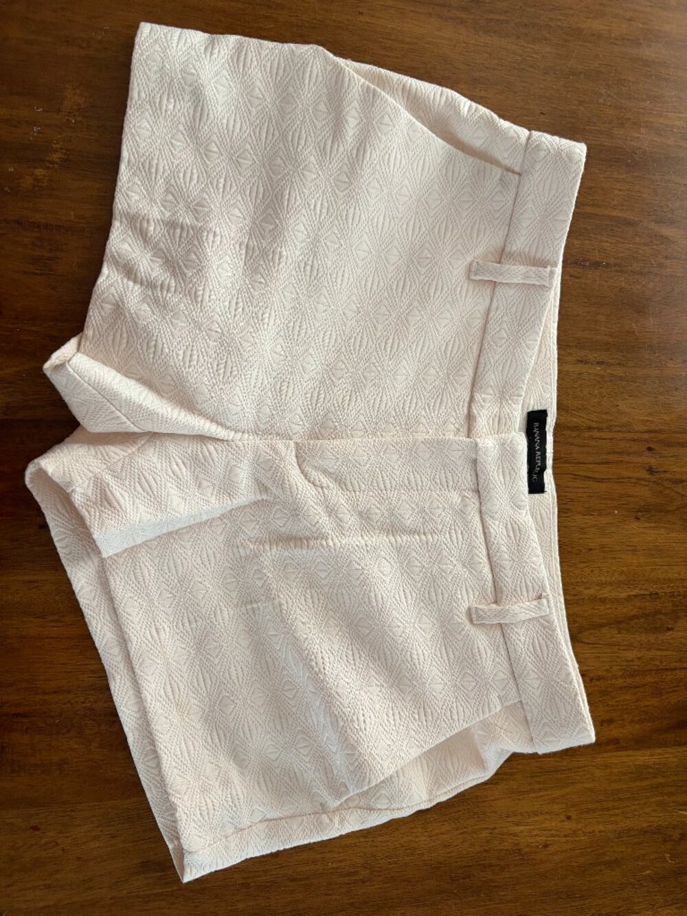 Banana Republic Shorts | White/Cream Geometric Print Size 28